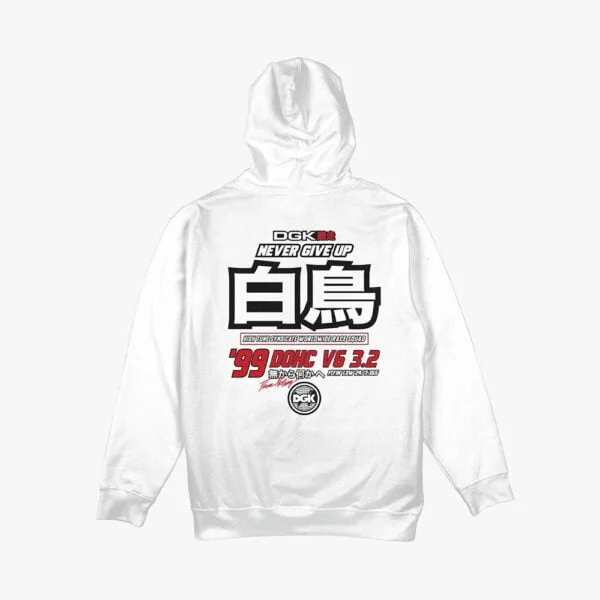 DGK Pole Position White Hoodie - Imagen 2