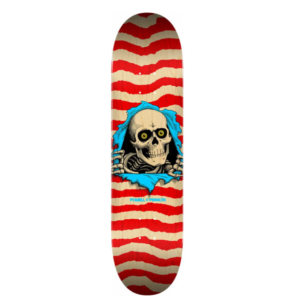 Powell Peralta Ripper Skateboard Deck 8.5 Natural Red Shape 244