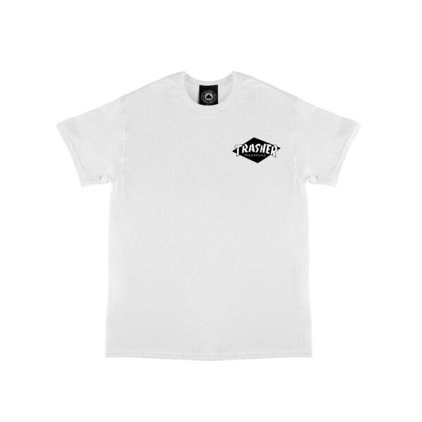 Trasher Hurricane T shirt front White
