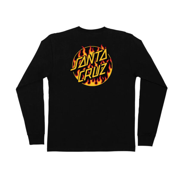 Santa Cruz x Thrasher Flame Dot Long Sleeve back