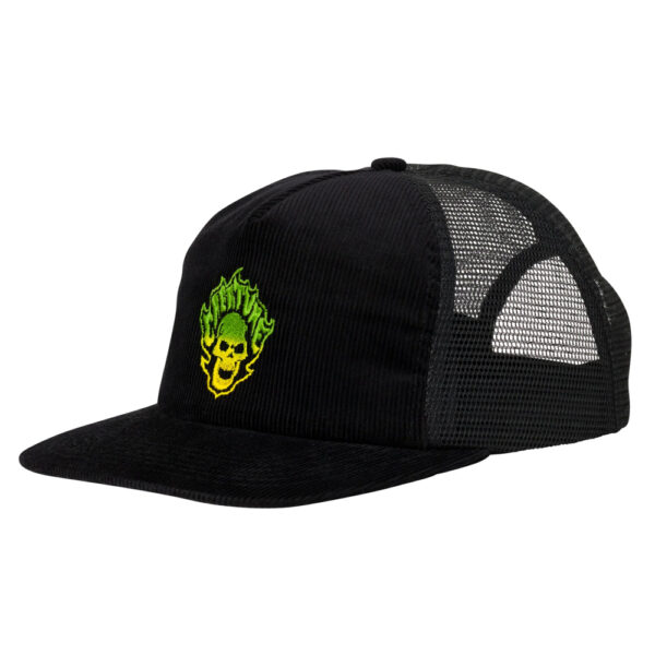 Creature Bonehead Flame Mesh Trucker Hat