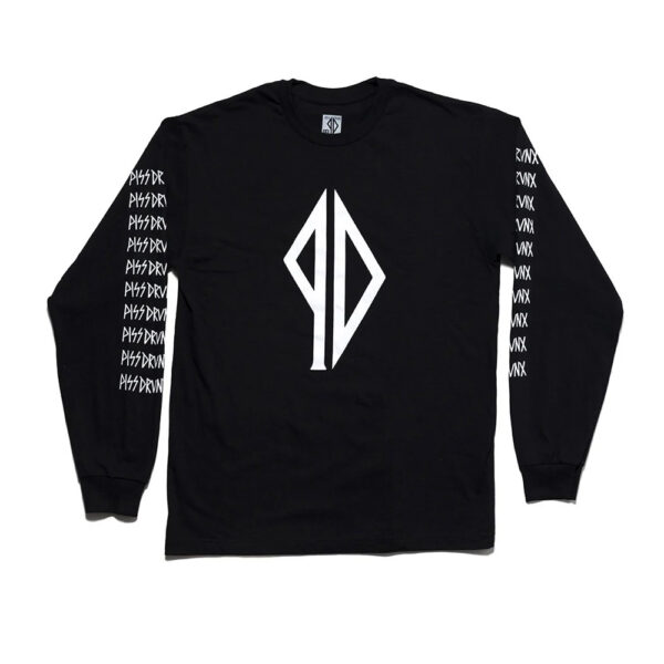 Piss Drunx Logo Black Long Sleeve 1