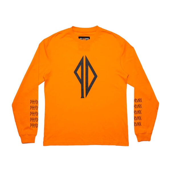 Piss Drunx Logo Orange Long Sleeve