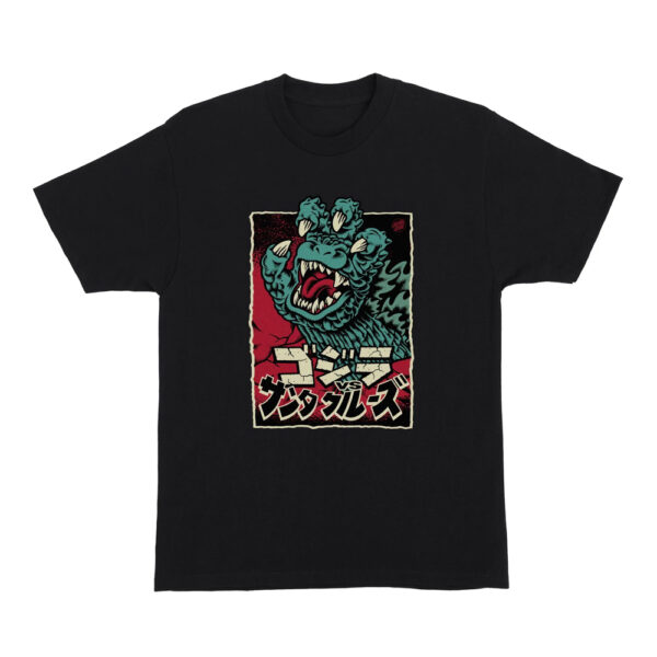 Santa Cruz x Godzilla Hand Front Tee