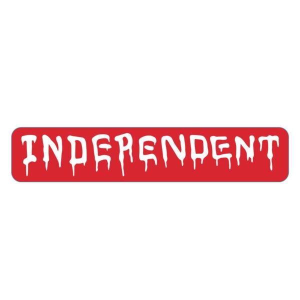 Independent Vandal Red Sticker 15x3cms