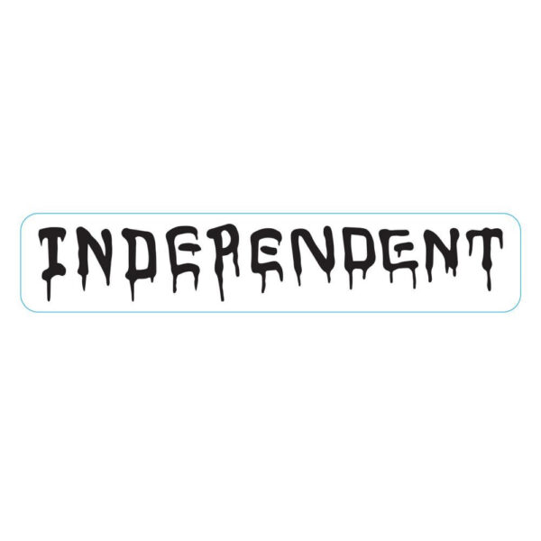 Independent Vandal White Sticker 15x3cms