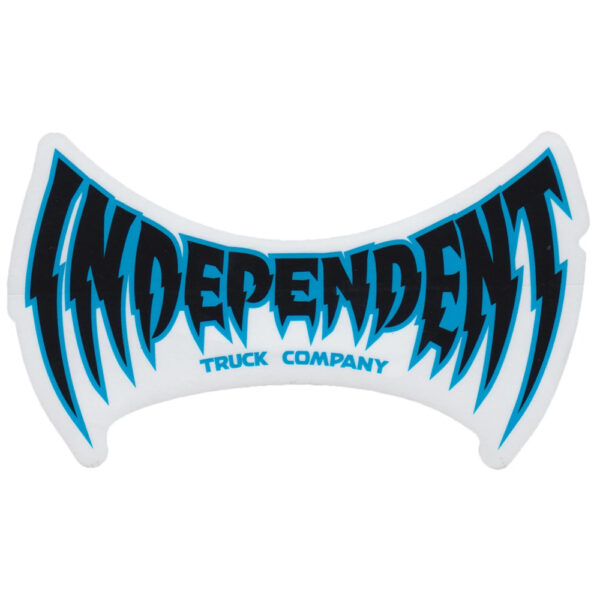 Independent Voltage Span Blue Sticker 16x10cms