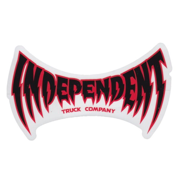 Independent Voltage Span Red Sticker 16x10cms