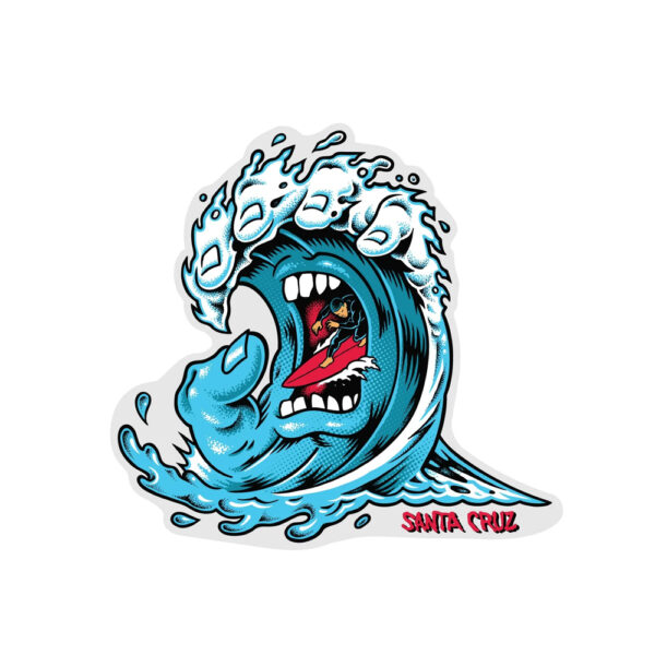 Santa Cruz Screaming Wave Sticker 11cms