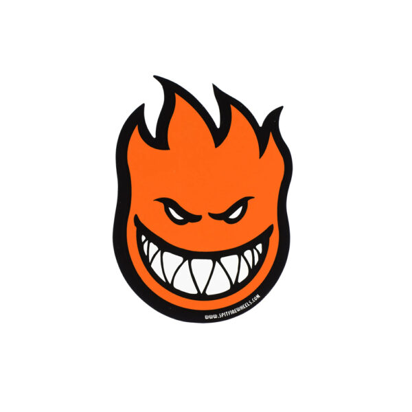 Spitfire Fireball Sticker Orange 8x6cms