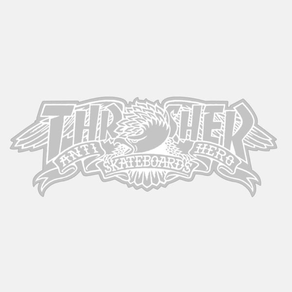 Thrasher x Anti Hero Mag Banner Sticker 20x8cms