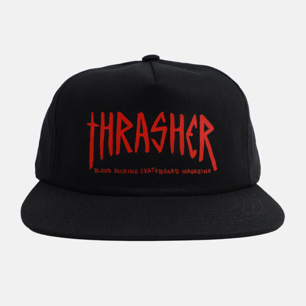 Thrasher x Toy Machine Scratch Black Snapback