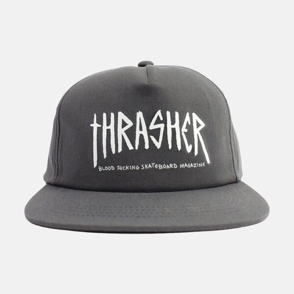 Thrasher x Toy Machine Scratch Charcoal Snapback