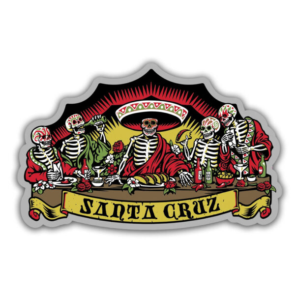 Santa Cruz Guzman Dead Diners Sticker 13cms