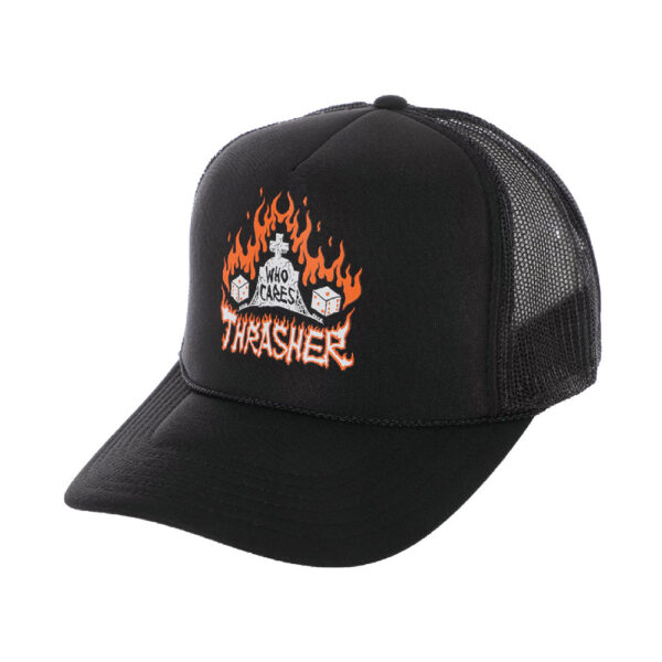 Thrasher x Neckface Who Cares Trucker Hat