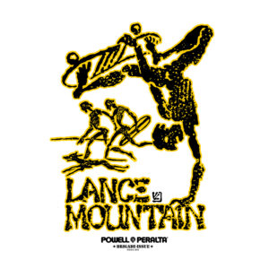 Bones Brigade Lance Mountain Yellow Sticker 12 cms