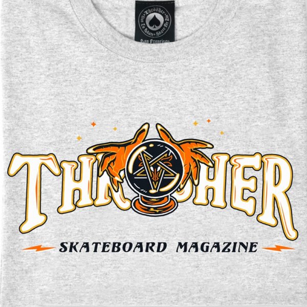 Thrasher Fortune Logo Ash Grey Tee