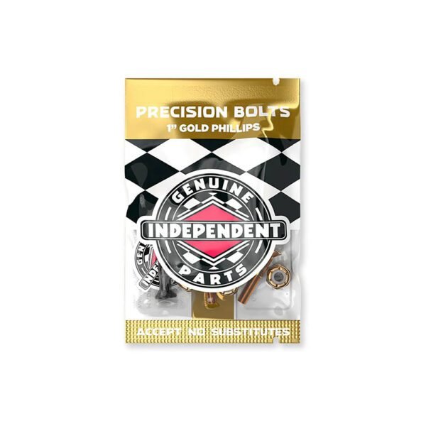 Independent Precision Bolts 1" Gold Phillips Tornillos
