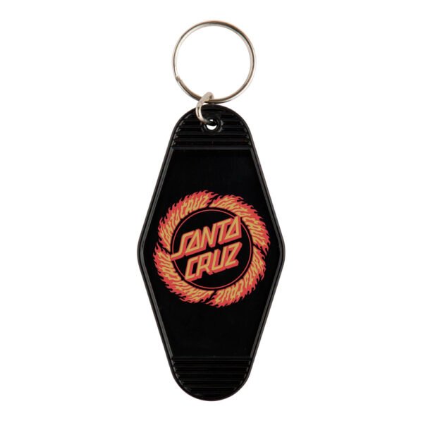Santa Cruz Flamed Ring Dot Llavero