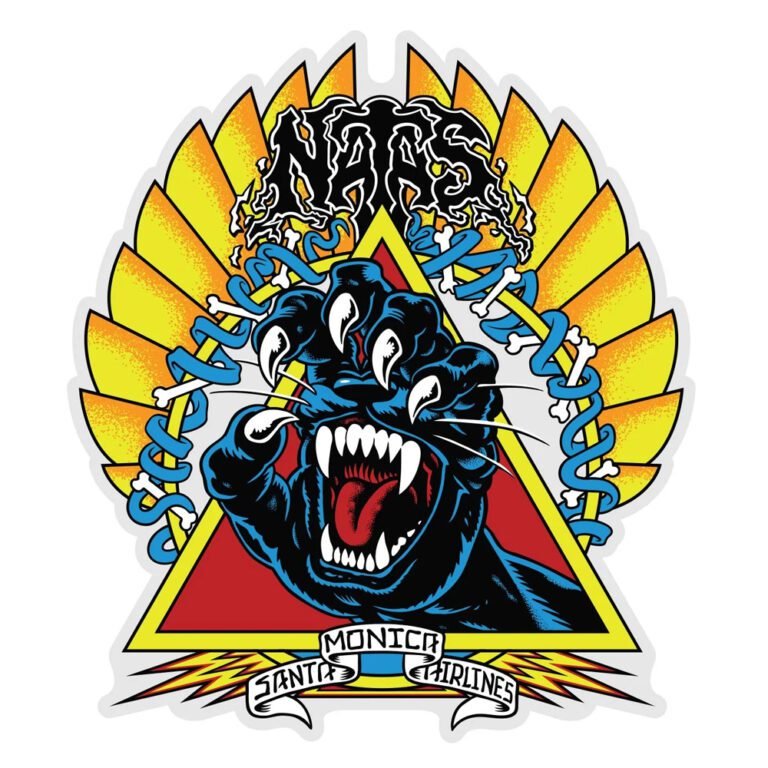 Santa Cruz Natas Screaming Panther Sticker 16cms | Kyoto Skateshop