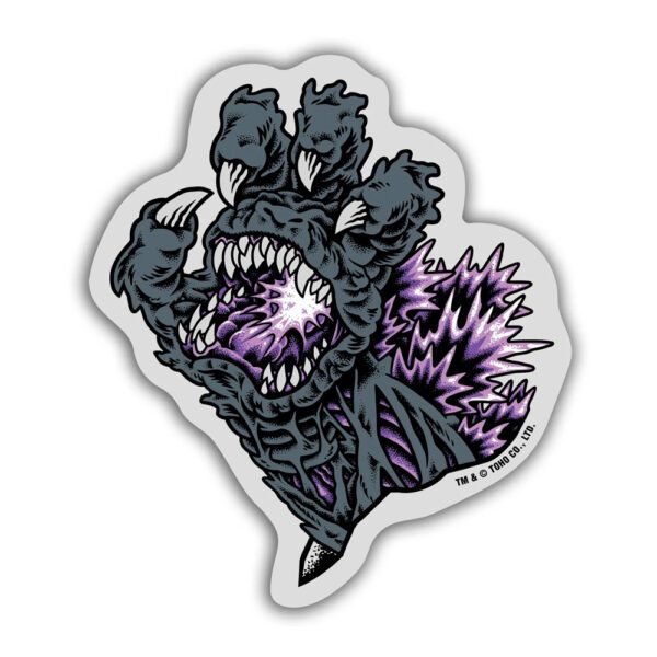 Santa Cruz Vs Godzilla Mylar Sticker Pack c/4 9 x 9 cms