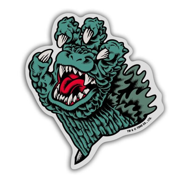 Santa Cruz Vs Godzilla Mylar Sticker Pack c/4 9 x 9 cms