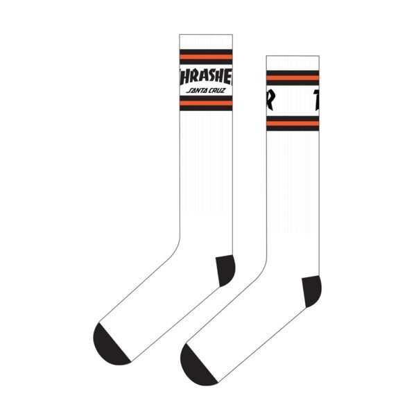 Santa Cruz x Thrasher SC Strip Crew Socks