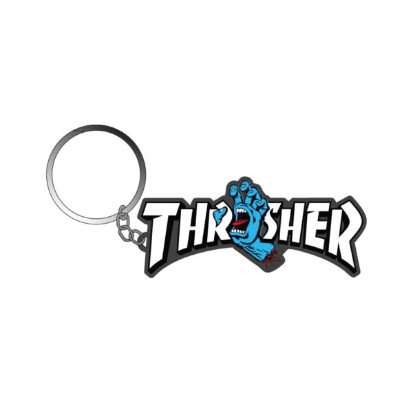 Santa Cruz x Thrasher Screaming Logo Keychain