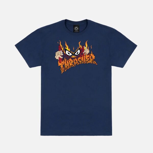 Thrasher x Neckface Sucka Free Navy Tee