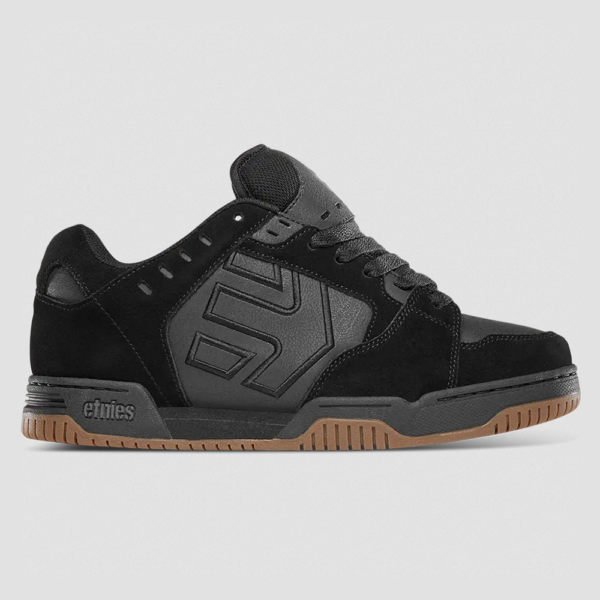 Etnies Faze Tenis Black Black Gum Detalle Lado Etnies Faze Tenis Black/Black/Gum