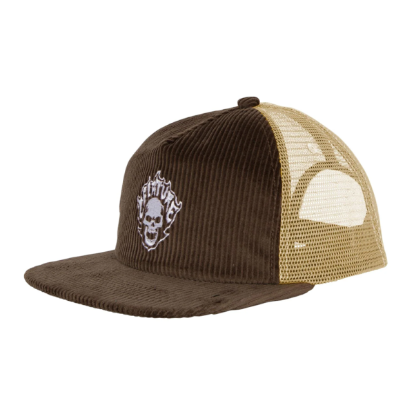Creature Bonehead Flame Brown Trucker Hat Creature Bonehead Flame Brown Trucker Hat