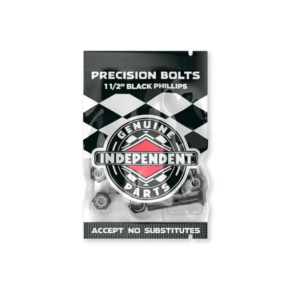 Independent Precision Bolts 1.25″ Black Phillips Tornillos