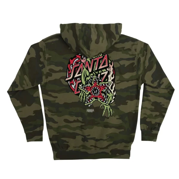 Santa Cruz x Stranger Things Demogorgon Dot Camo Hoodie Santa Cruz x Stranger Things Demogorgon Dot Camo Hoodie