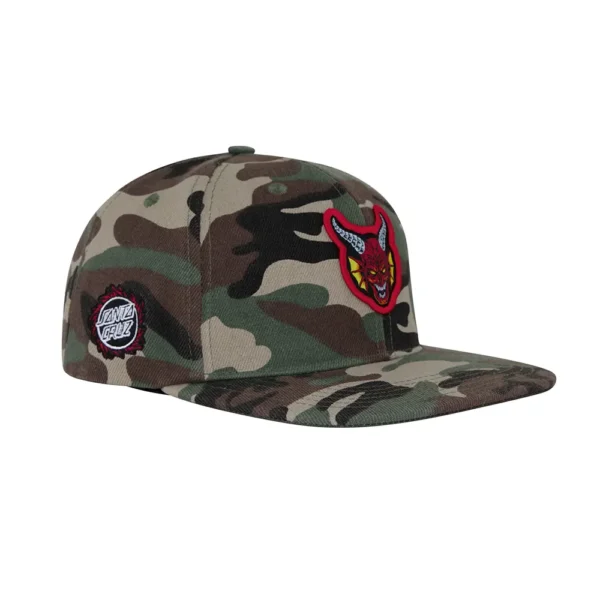 Santa Cruz x Stranger Things Hellfire Club Camo Snapback