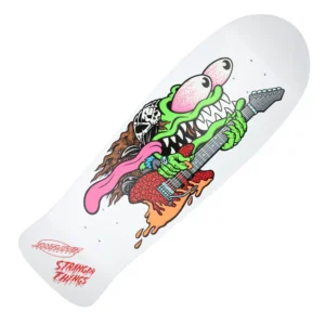Santa Cruz x Stranger Things Meek Eddie Slasher Reveal Glow In The Dark 10.1 Deck Tabla