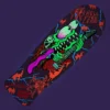Santa Cruz x Stranger Things Meek Eddie Slasher Reveal Glow In The Dark 10.1 Deck Tabla