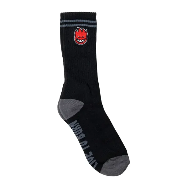 Spitfire Bighead Fill Embroidered Black Socks Calcetas Spitfire Bighead Fill Embroidered Black Socks Calcetas