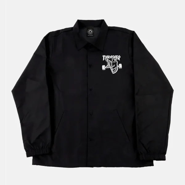 Thrasher x Spitfire Thrash & Burn Coach Jacket Frente Thrasher x Spitfire Thrash & Burn Coach Jacket