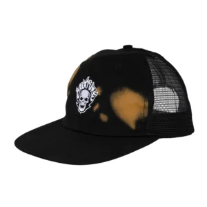 Creature Bonehead Flame Wash Mesh Trucker Hat