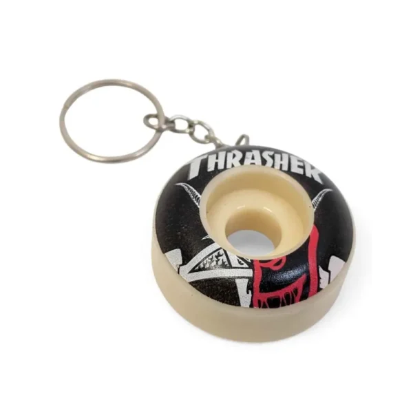 Spitfire x Thrasher Wheel Keychain Blue Llavero
