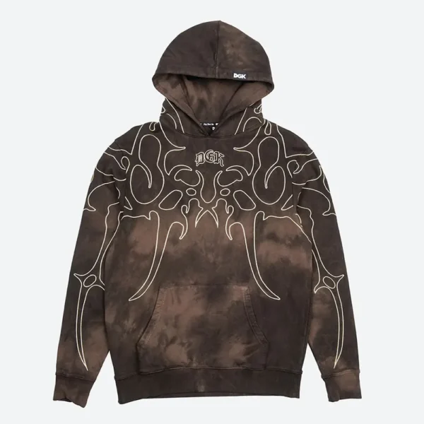 DGK Blade Embroidered Brown Hoodie
