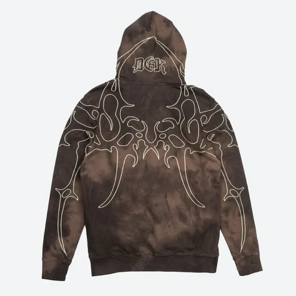 DGK Blade Embroidered Brown Hoodie