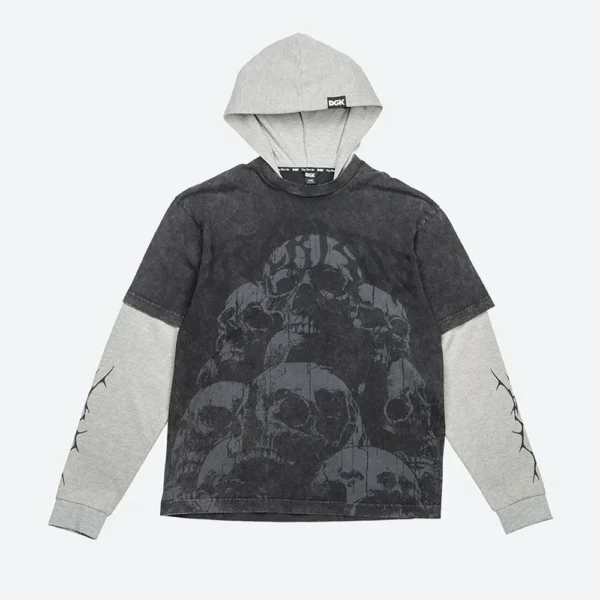 DGK Crypt 2Fer Knit Hoodie