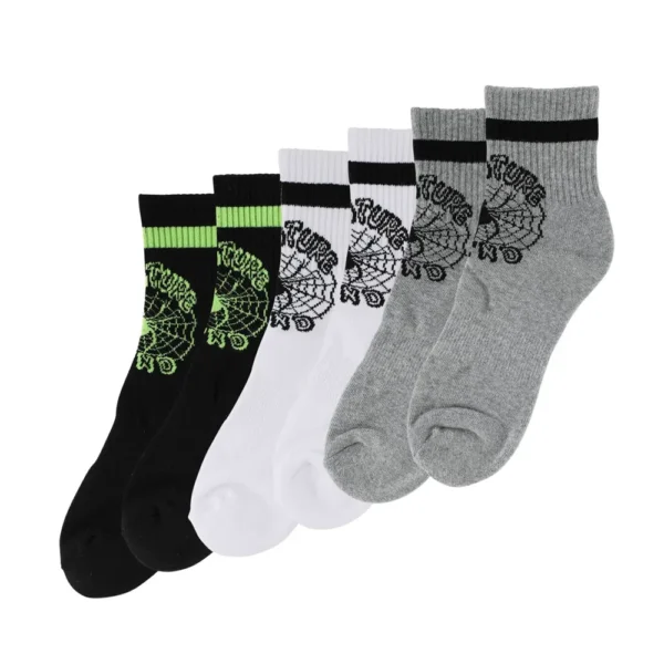 Creature Web Quarter 3-Pack Quarter Socks Creature Web Quarter 3-Pack Quarter Socks
