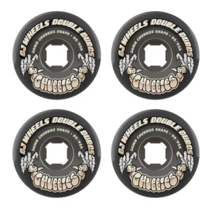 OJ Wheels Double Duro Black Transparent Chubbies Wheels 56mm 99A/95A